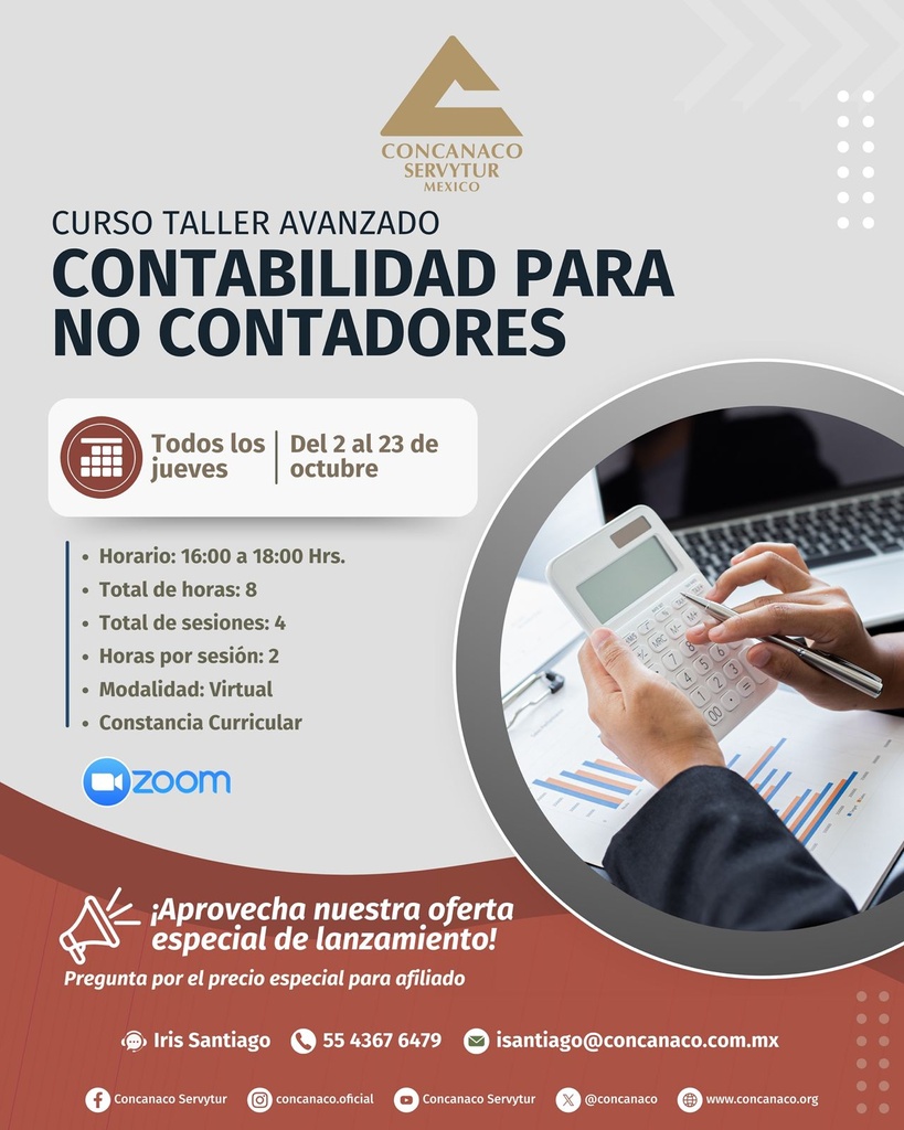 Curso Taller Avanzado Contabilidad para no contadores 
