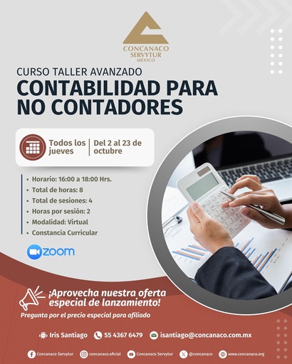 Curso Taller Avanzado Contabilidad para no contadores 