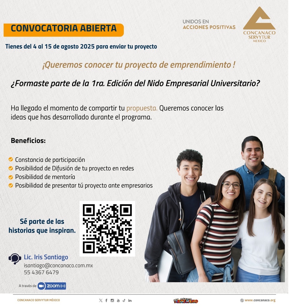 En CONCANACO SERVYTUR MÉXICO ¡Queremos conocer tu proyecto!