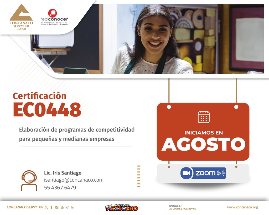 Certificación: EC0448" Elaboración de Programas de Competitividad para Pequeñas y Medianas Empresas" 